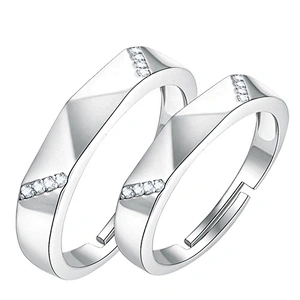 Plain new model wedding gay boy ring 925 sterling silver
