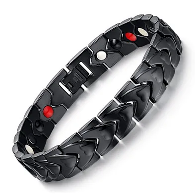 Men major stainless steel jewelry japanese magnetic bracelet bangle wholesale