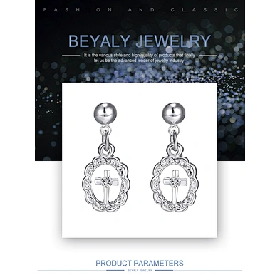 Virgin Mary cross design wholesale brass necklace jewelry set