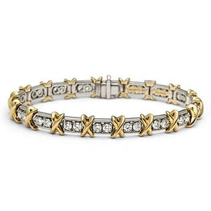 AAA cubic stone X silver bracelets and bangles in pakistan