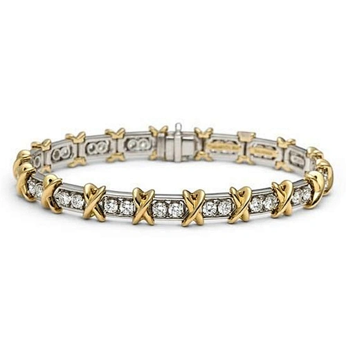 AAA cubic stone X silver bracelets and bangles in pakistan