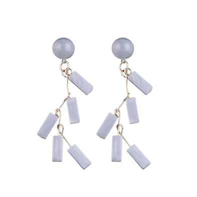 Chinese 2018 fashion guangzhou big earring part cellulose acetate jewelry