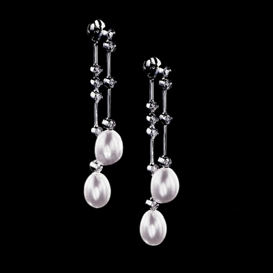 Stick on tear drop earring rhinestone for adult