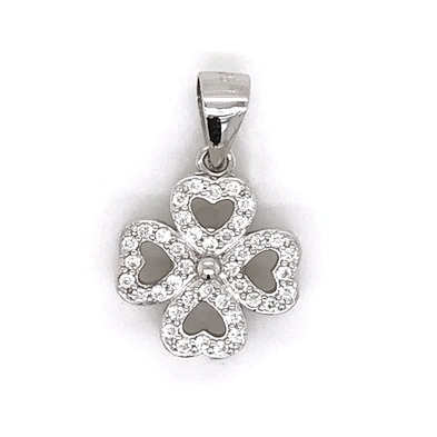 Custom Clover Gold Stainless Steel Necklace, Real Silver Four Leaf Clover Pendant Necklace Images
