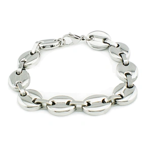 Gold plated stainless steel chain buckle bulk bangles