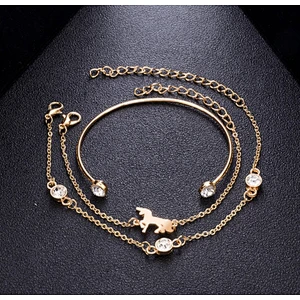 Beaded Kundan Silver Antique Golden Horse Jadau Silk Thread Jewellery
