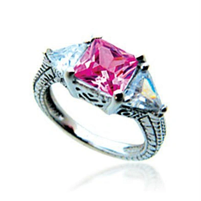 Female elegant ruby 925 sterling silver mood stone ring