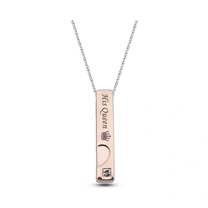 Custom endwise rose gold blank bar pendant necklace wholesale