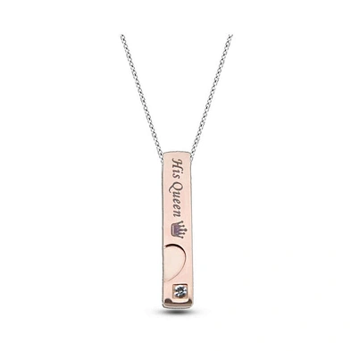Custom endwise rose gold blank bar pendant necklace wholesale