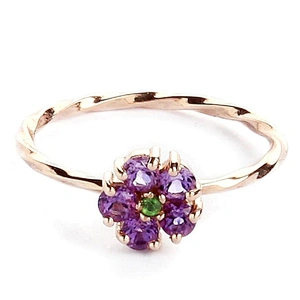 Rose cut synthetic diamond ring jewelry made in thailand