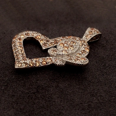 Charming Rest Butterfly Silver Bijoux Heart Shape Gold Pendant Mountings