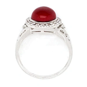 Fashion red stone cheap gorgeous fashionable jewelry