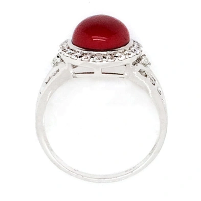 Fashion red stone cheap gorgeous fashionable jewelry