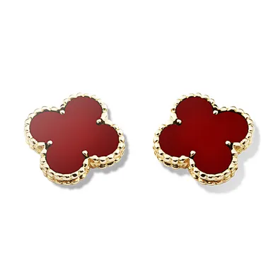 Trends clover design silver women daily wear earrings