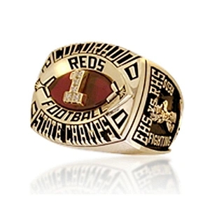 Customized design gold plated national champions rings