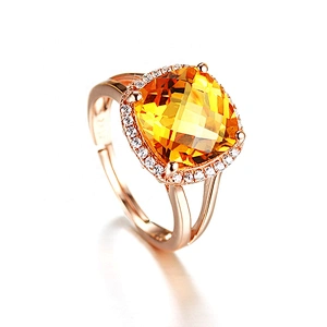 Yellow topaz gold wedding rings with diamond for men