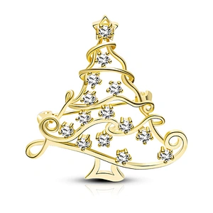 European and American Christmas tree wholesale brooch party dinner dress accessories