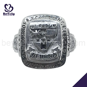 Black painting stainless steel custom engraved ring masonic