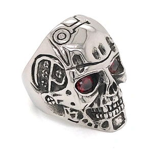 High quality custom design skull mens rings stainless steel