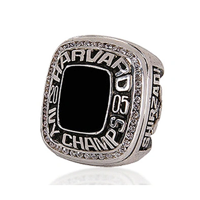 Black painting custom signet kids baseball championship rings