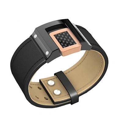 Japanese stainless steel metal leather bracelet part for men