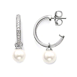 Vogue style big size silver cuff brooch and earring set
