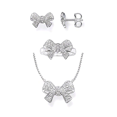Fairy black bowknot design bridal fashion jewellery sets