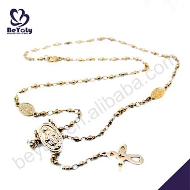 Religionary cross pendant cheap rosary necklace