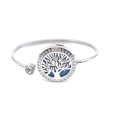 Custom hollow round locket diffuser bracelet