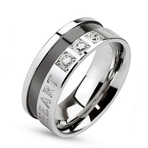 Best price fashion men 316l stainless steel amber ring