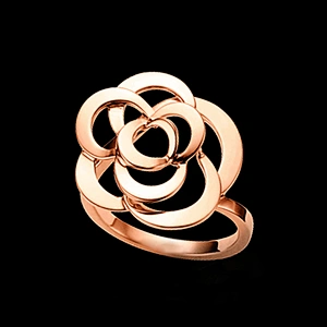 Anniversary souvenir flower 2 gram gold ring for women