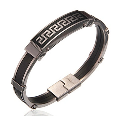 Plain style wholesale high end masculine mens bracelets