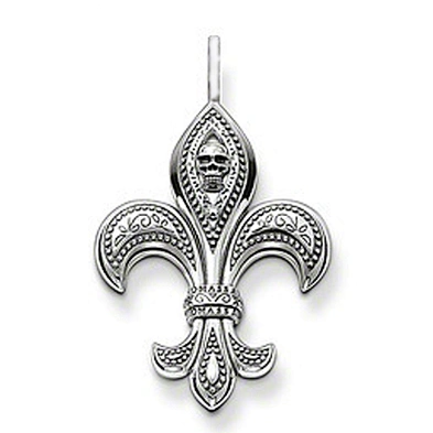 Black cz stone fleur de lis ladies accessories jewelry sets