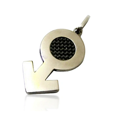 Simple design boys cool custom engraved logo charm