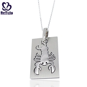Cheap custom engraved animal necklace jewelry