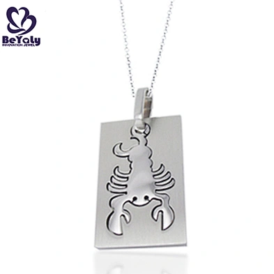 Cheap custom engraved animal necklace jewelry
