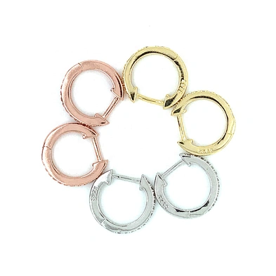 925 sterling silver cz cute small hoop fashion earrings wholesale