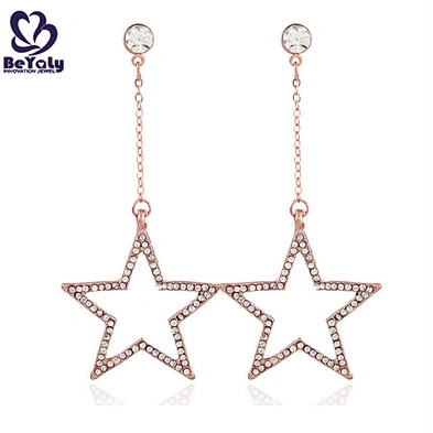 Hollow design silver studs and spikes earrings for girls