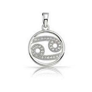 925 sterling silver Sagittarius Zodiac Sign necklace with CZ