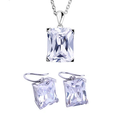 Brilliant silver fashion fine silver jewelry set 925