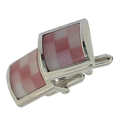 Fashion mesh design colored black clip on tie cufflink
