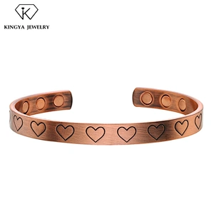 Magnetic therapy health copper rare earth bracelet china for men