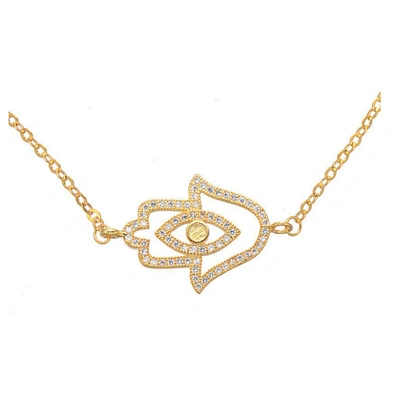Fashion fancy gold hand chain hamsa bracelet design for girl