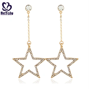 Hollow design silver studs and spikes earrings for girls