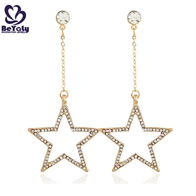 Hollow design silver studs and spikes earrings for girls