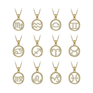 24k gold chain wholesale zodiac sign charm jewelry pendant necklace