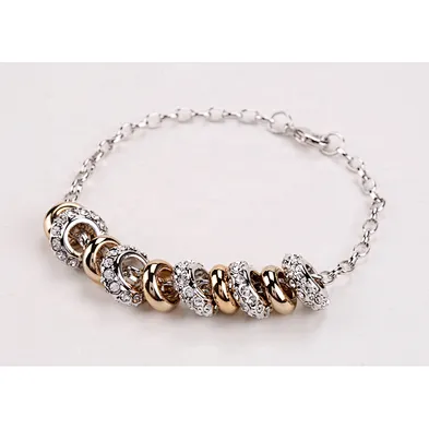 Profound engraved silver beads alloy free style christian bracelets