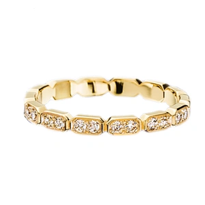 Brilliant shiny cubic zircon silver moroccan wedding rings