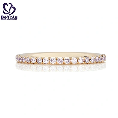 Wholesale aaa cz couple 18k rose gold napkin ring