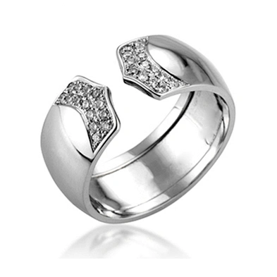 Wholesale Horseshoe Arrow Design Cz Gold Ring Designs For Girl